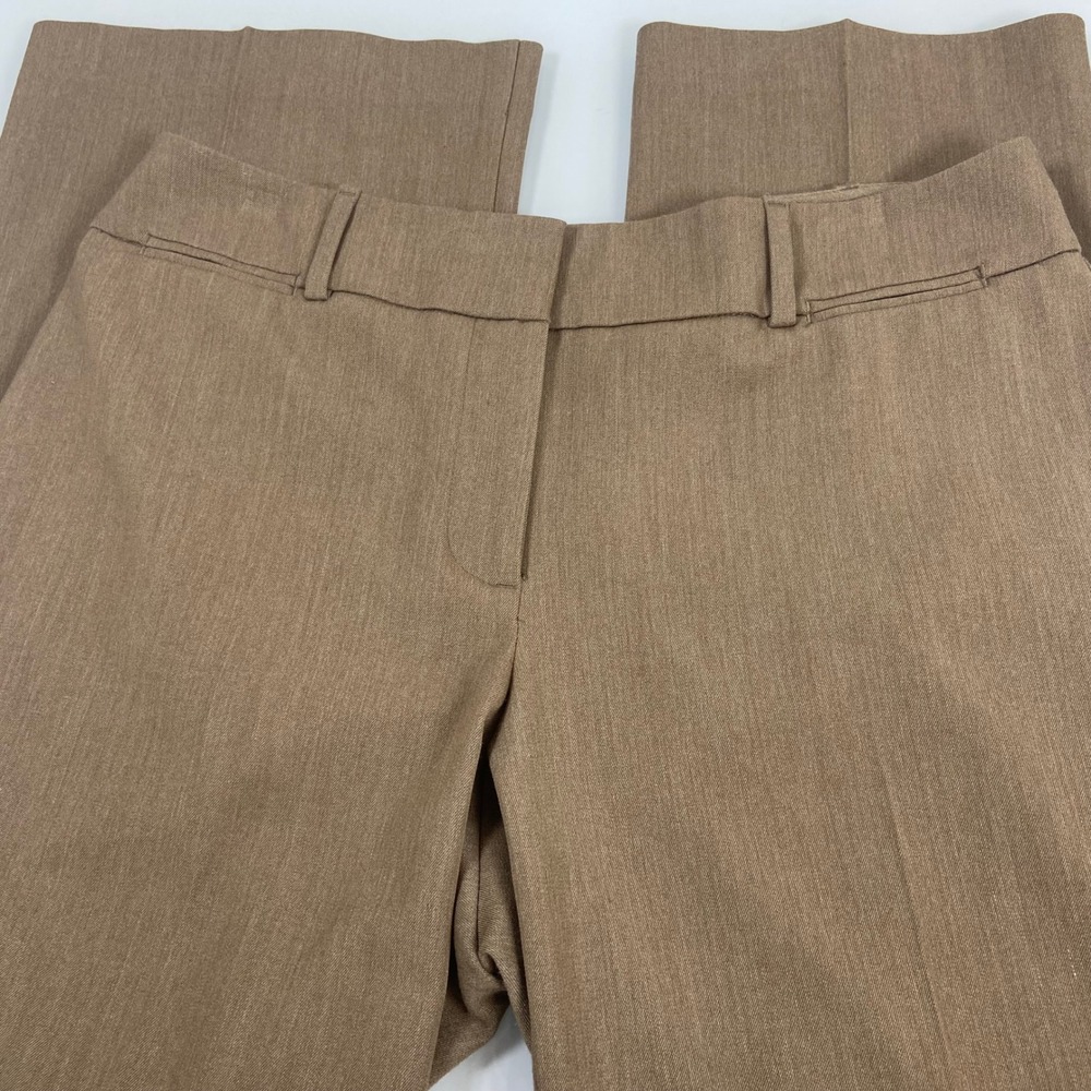 Ann Taylor LOFT Womens 6P Brown Curvy Petite Straight Leg Dress Pants Career